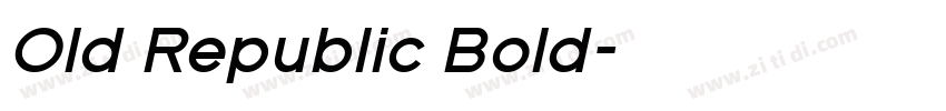 Old Republic Bold字体转换